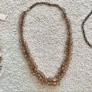 Crystal Beaded Statement Necklace